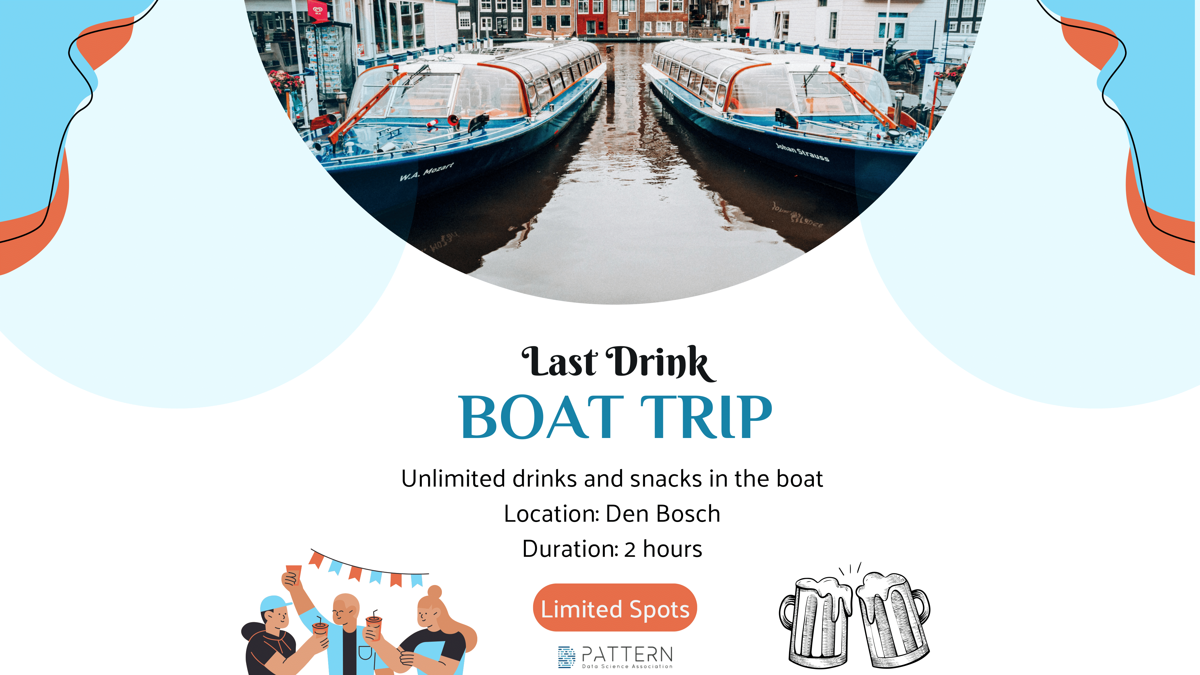 DSBE Last Drink, Boat Trip Den Bosch!