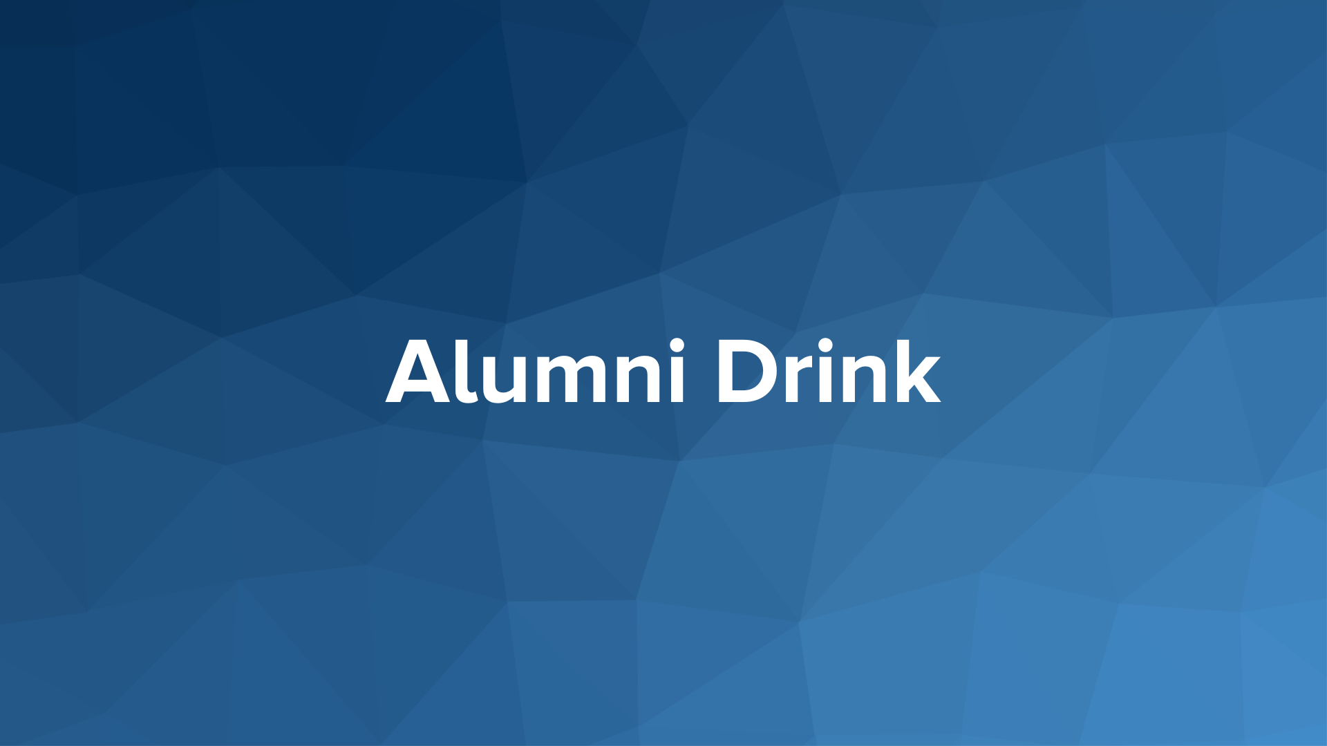 Alumni Drink